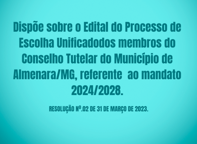 RESOLUÇÃO Nº.02 DE 31 DE MARÇO DE 2023.